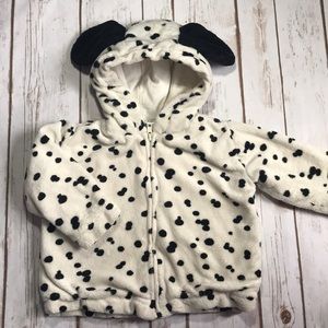 Toddler Unisex Gymboree Dalmatian Fleece Hoodie